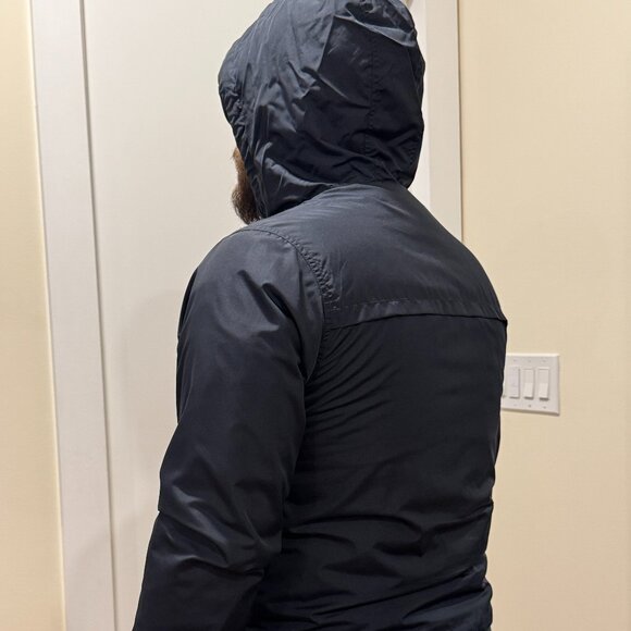 Navy windbreaker with cotton inside - Picture 3 of 5